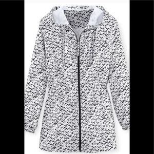 Hannah Black and White Spring Coat